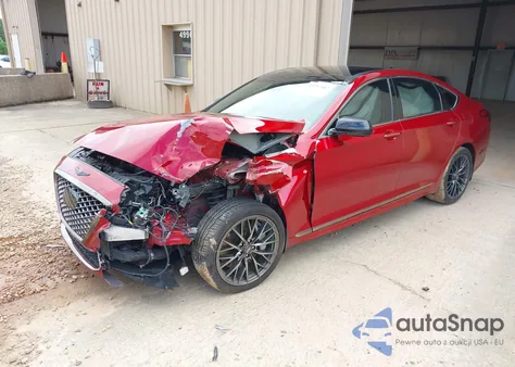 2018 Genesis G80 3.3T Sport из США, поврежденный, VIN KMHGN4JB7JU279816